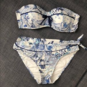JETS by Jessica Allen Bandeau Bikini Set Size 4/6